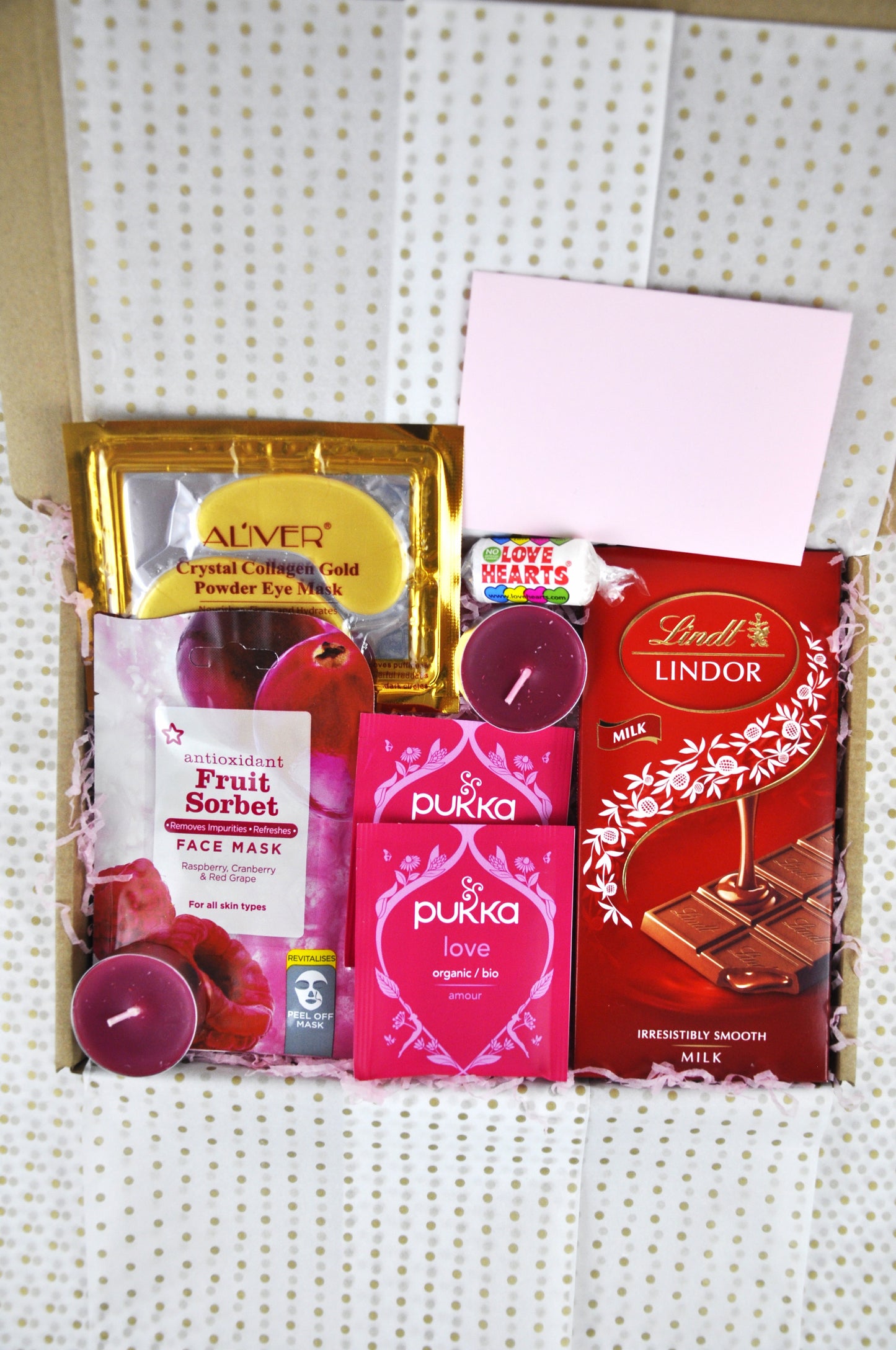 Personalised Red Letterbox Pamper Hamper Gift