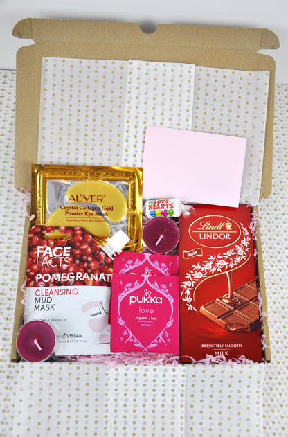 Personalised Red Letterbox Pamper Hamper Gift