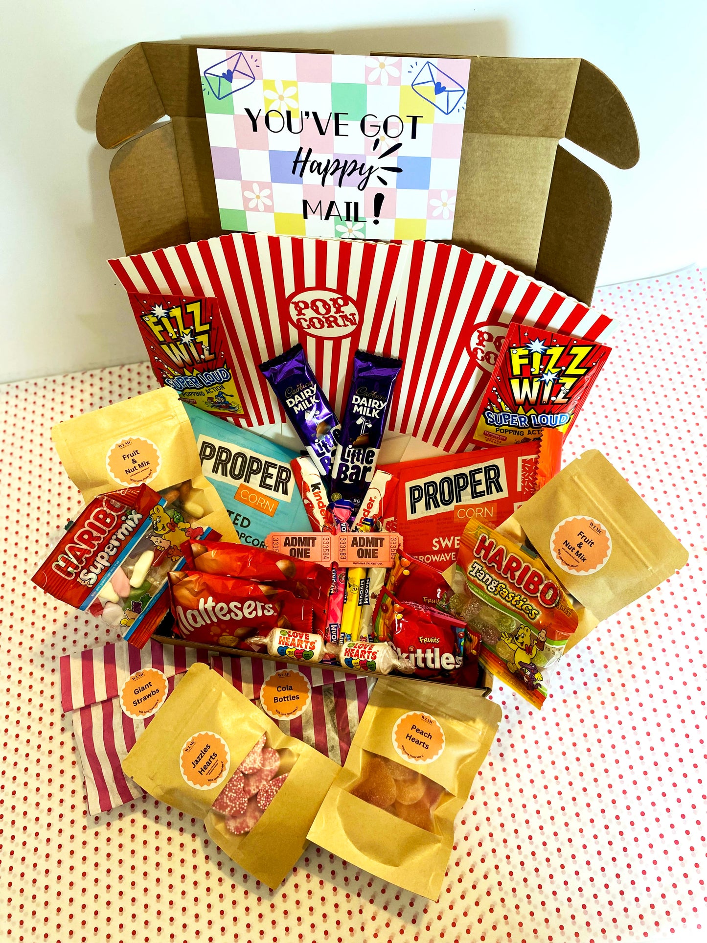 Deluxe Double Movie Night Snack Box for 2, Treat Box, Film Night Snacks