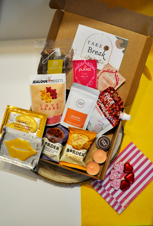 Luxury Spa Gift Box For Her with Border Biscuits, Vegan Friendly