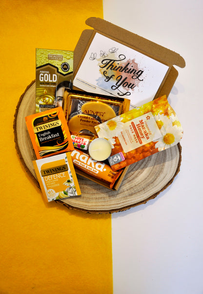 Yellow Mini Spa Pamper Hamper Gift Box